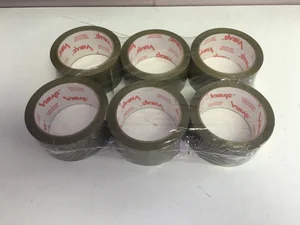 Pack of tan packing tape rolls