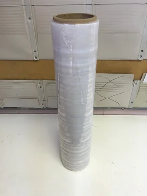 Roll of clear pallet stretch wrap